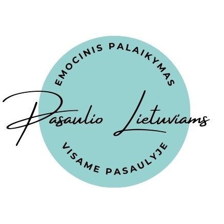 Emocinis palaikymas pasaulio lietuviams logotipas